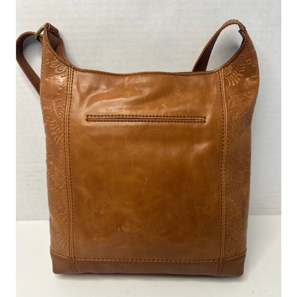 The Sak Handbags - The Sak Women's De Young Small Leather Crossbody BagColor:Tobacco Floral Emboss